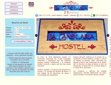 Tablet Screenshot of hostallacandelaria.com